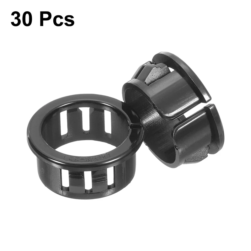 Cable Snap Bushing Grommets, 30Pcs 21mm/0.83" Mount Dia Snap Bushing Grommet