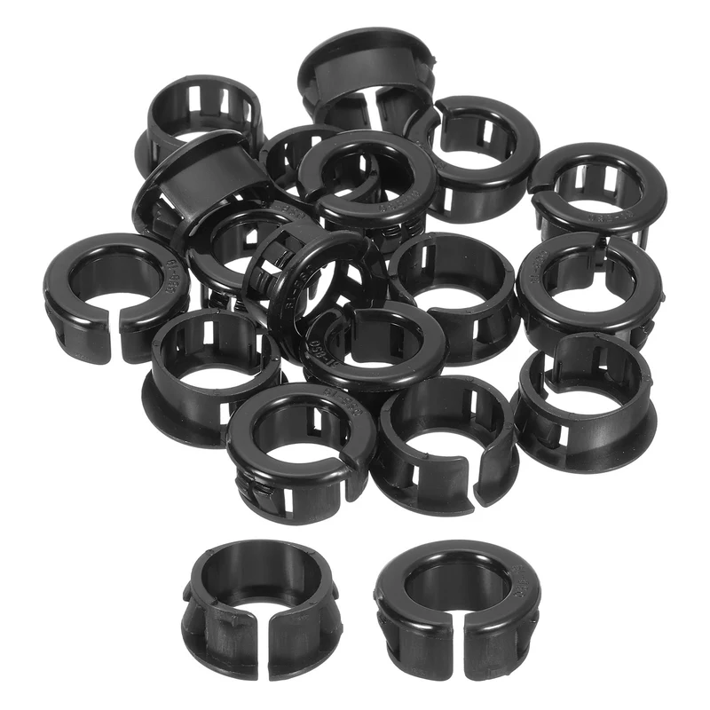 Cable Snap Bushing Grommets, 20Pcs 19mm/0.75" Mount Dia Snap Bushing Grommet