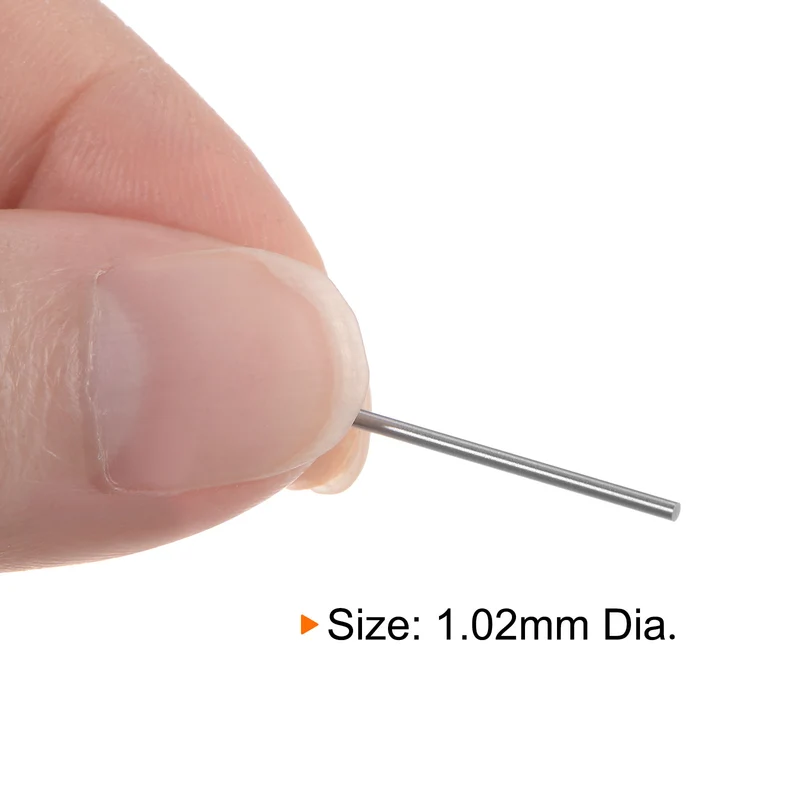 2pcs Class x Steel Pin Gage 1.02mm Dia Metric Tolerance 0.001mm Plug Gage Pins