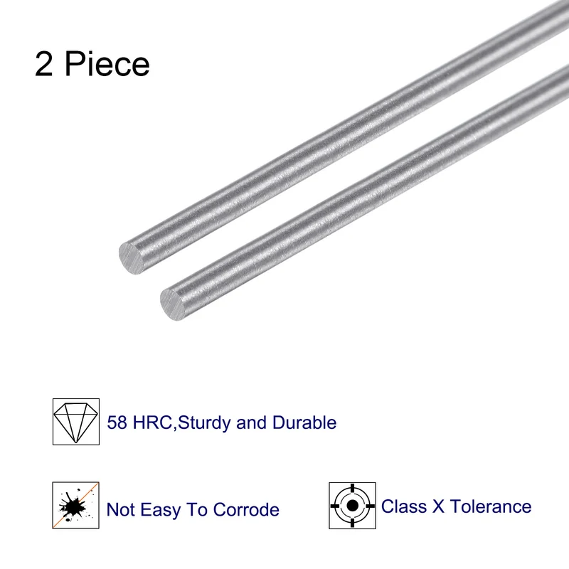 2pcs Class x Steel Pin Gage 1.02mm Dia Metric Tolerance 0.001mm Plug Gage Pins