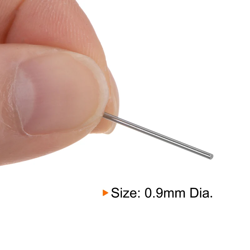 2pcs Class x Steel Pin Gage 0.9mm Dia Metric Tolerance 0.001mm Plug Gage Pins
