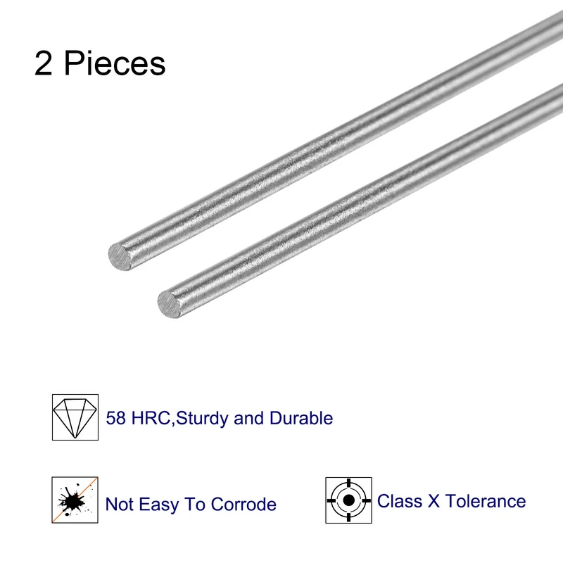 2pcs Class x Steel Pin Gage 0.9mm Dia Metric Tolerance 0.001mm Plug Gage Pins