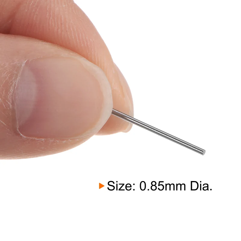 2pcs Class x Steel Pin Gage 0.85mm Dia Metric Tolerance 0.001mm Plug Gage Pins