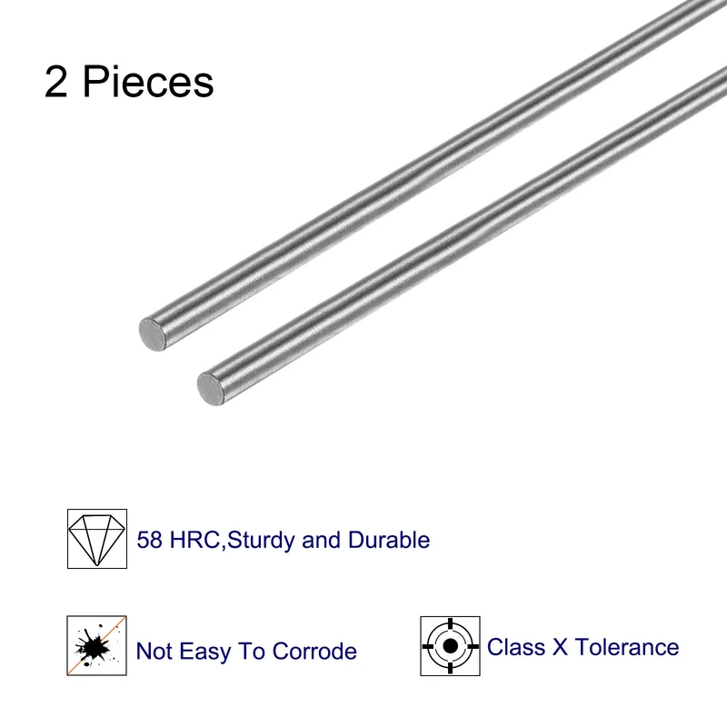2pcs Class x Steel Pin Gage 0.85mm Dia Metric Tolerance 0.001mm Plug Gage Pins