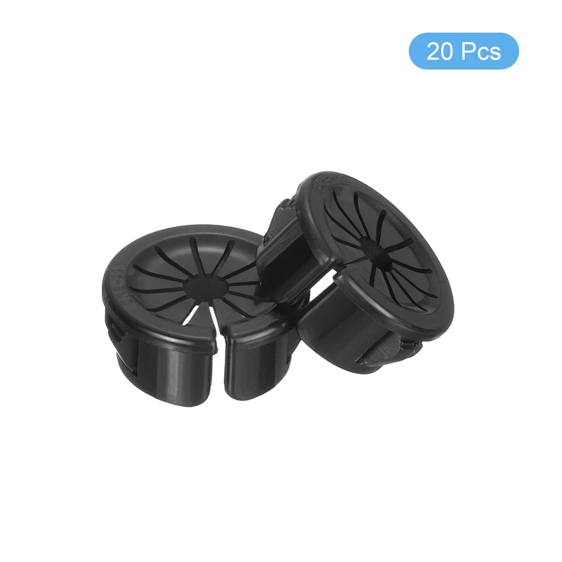 Snap Bushing Grommet 0.87"(22mm) Mount Dia, 20Pcs Bushing Grommet with a Opening