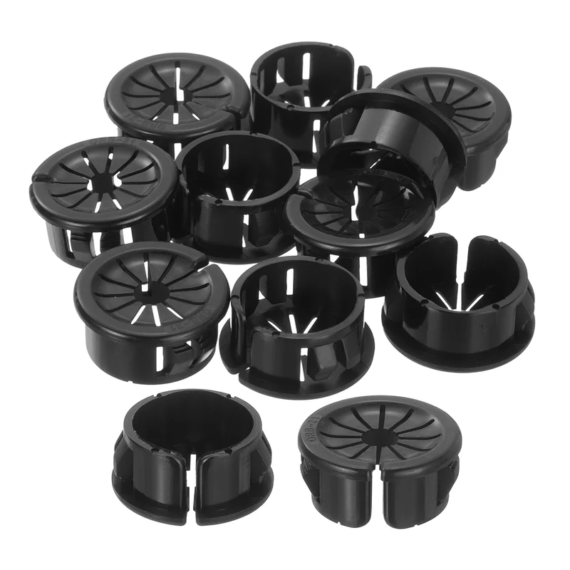 Snap Bushing Grommet 0.83"(21mm) Mount Dia, 10Pcs Bushing Grommet with a Opening