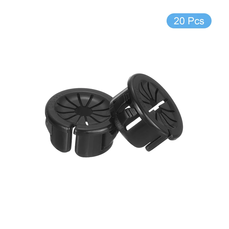 Snap Bushing Grommet 0.8"(20mm) Mount Dia, 20Pcs Bushing Grommet with a Opening