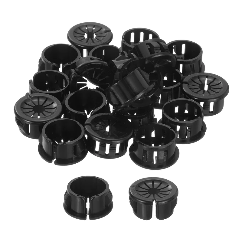 Snap Bushing Grommet 0.75"(19mm) Mount Dia, 30Pcs Bushing Grommet with a Opening