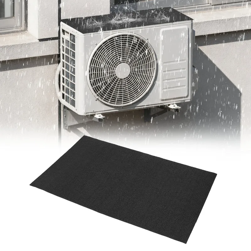 Air Conditioner Drip Cushion 39"x24"x5/32" Self-Adhesive AC Top Pad Black