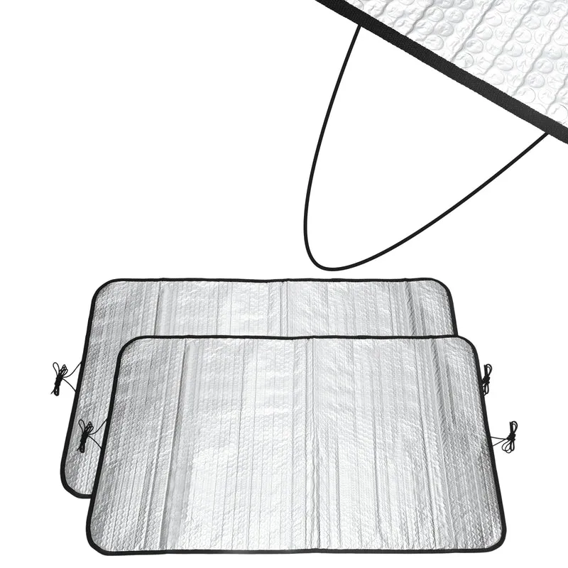 39 x 20 Inch Air Conditioner Cover, 2 Pcs Magnetic Outside AC Unit Cover, Silver