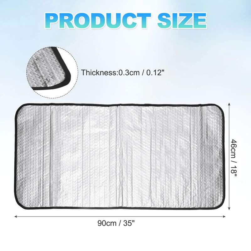 35 x 18 Inch Air Conditioner Cover, Magnetic Outside AC Unit Cover, Silver