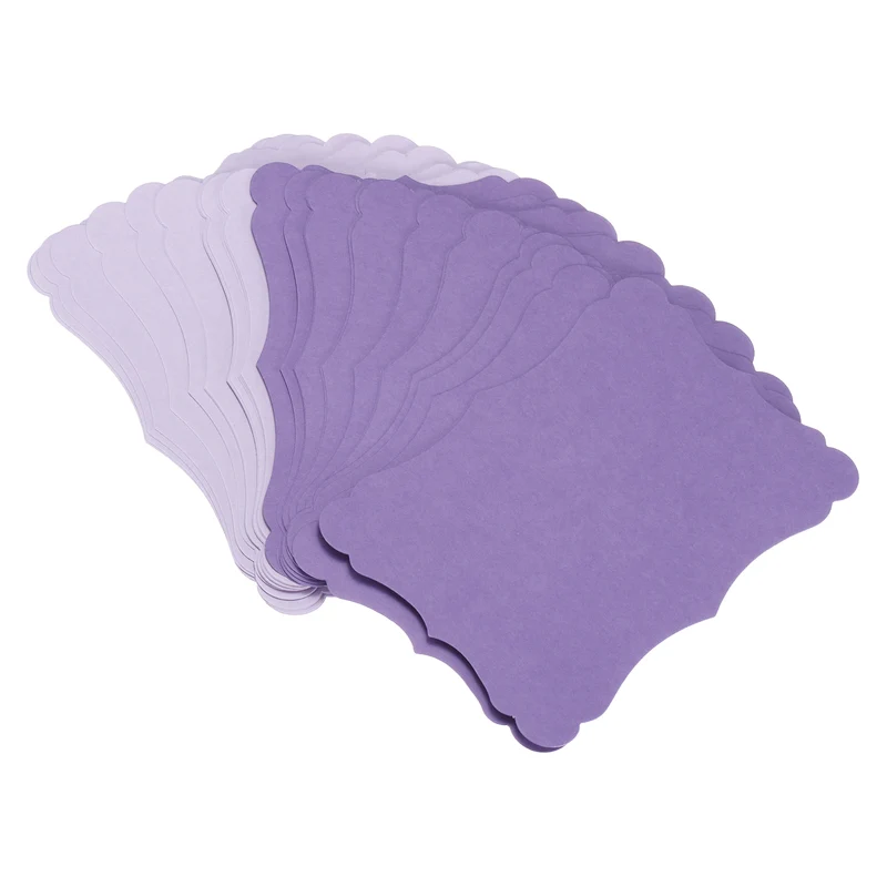 60Pcs Blank Kraft Cards Cardstock, 5x7 Inch Thick Paper Deep Purple Light Purple