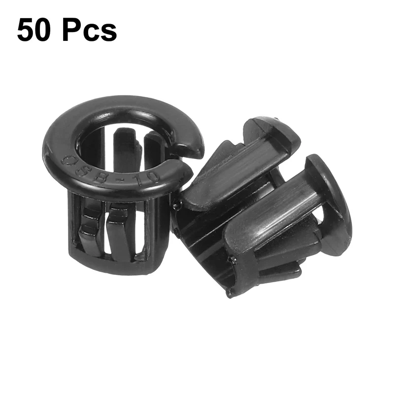 Cable Snap Bushing Grommets, 50Pcs 9mm/0.35" Mount Dia Snap Bushing Grommet