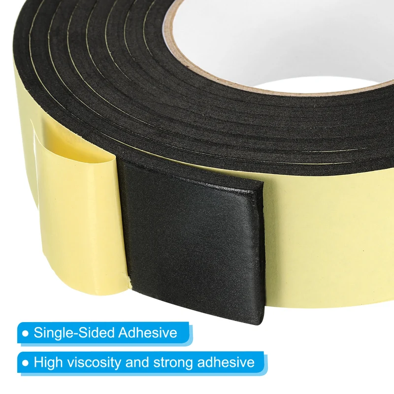 10 Feet Sealing Foam Tape Adhesive Weather Strip (1-5/8Inx1/4Inx10Ft)