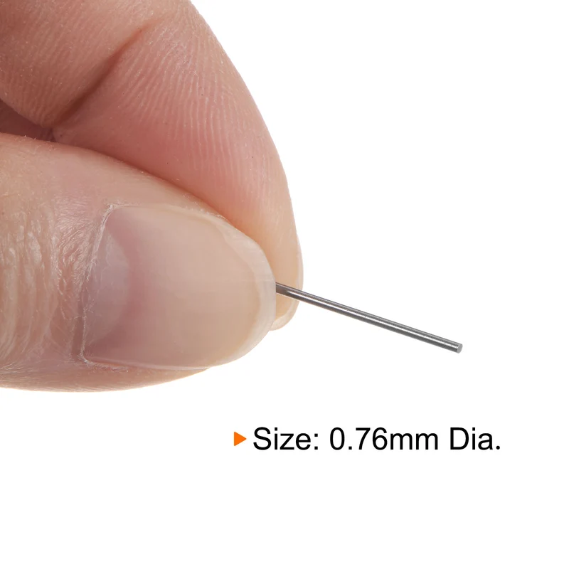 2pcs Class x Steel Pin Gage 0.76mm Dia Metric Tolerance 0.001mm Plug Gage Pins