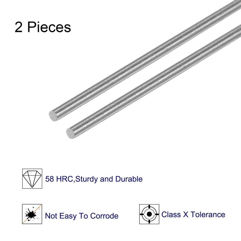 2pcs Class x Steel Pin Gage 0.76mm Dia Metric Tolerance 0.001mm Plug Gage Pins