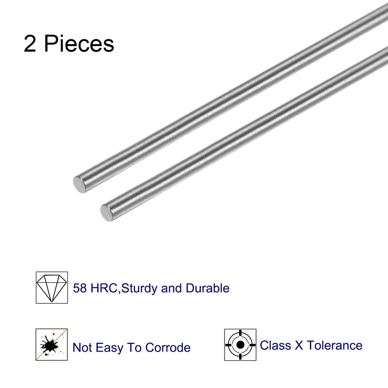 2pcs Class x Steel Pin Gage 0.7mm Dia Metric Tolerance 0.001mm Plug Gage Pins