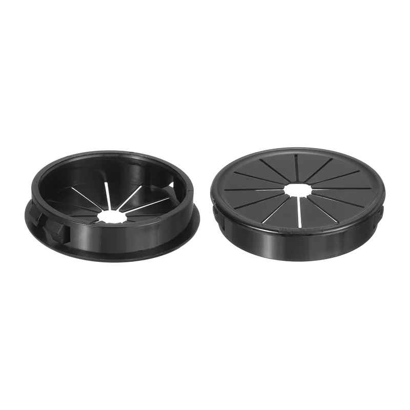 Snap Bushing Grommet 2"(50mm) Mount Dia, 5Pcs Nylon Bushing Grommet, Black