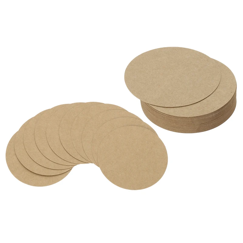 6inch Circle Card Stock, 50Pcs Cutouts Paper Thick Cardstock Coaster Pink