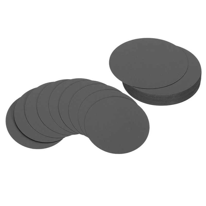 6inch Circle Card Stock, 50Pcs Cutouts Paper Thick Cardstock Coaster Kraft Color