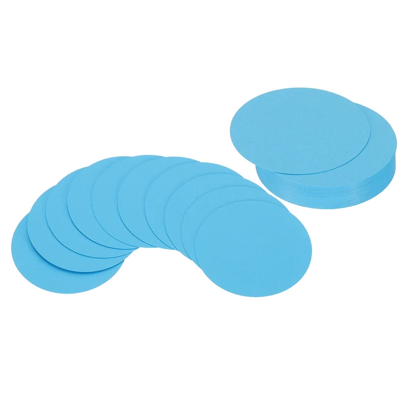 2inch Circle Card Stock, 36Pcs Cutouts Paper Thick Cardstock Coaster Sky Blue