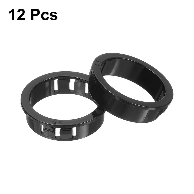 Cable Snap Bushing Grommets, 12Pcs 38mm/1.5" Mount Dia Snap Bushing Grommet