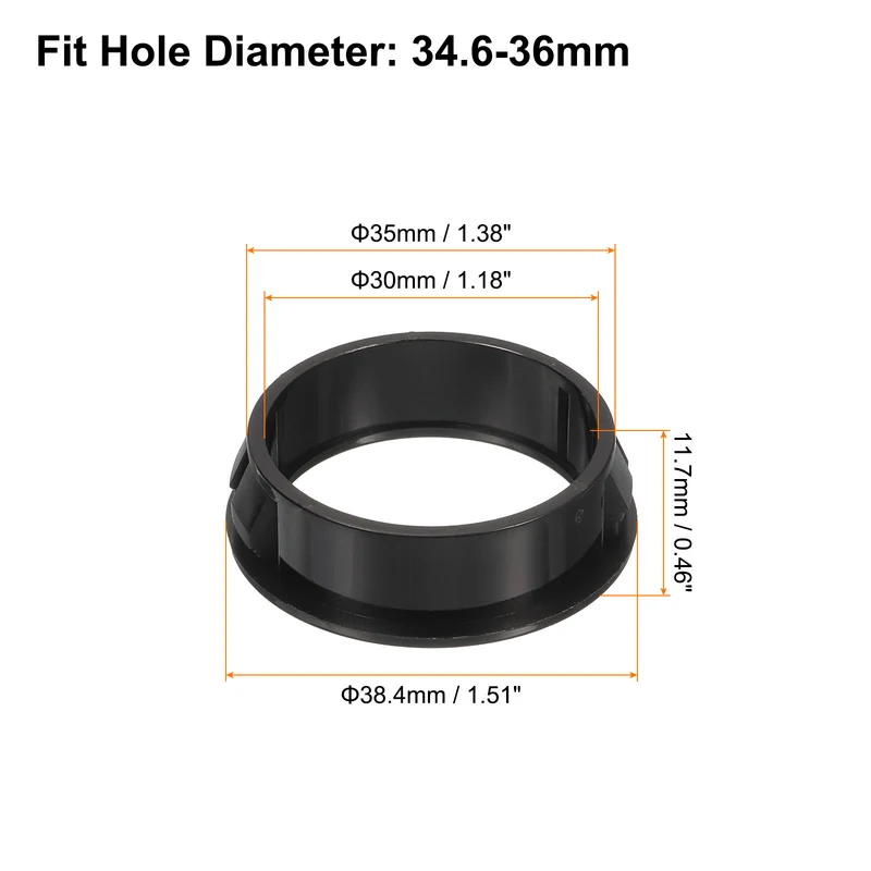 Cable Snap Bushing Grommets, 16Pcs 35mm/1.38" Mount Dia Snap Bushing Grommet