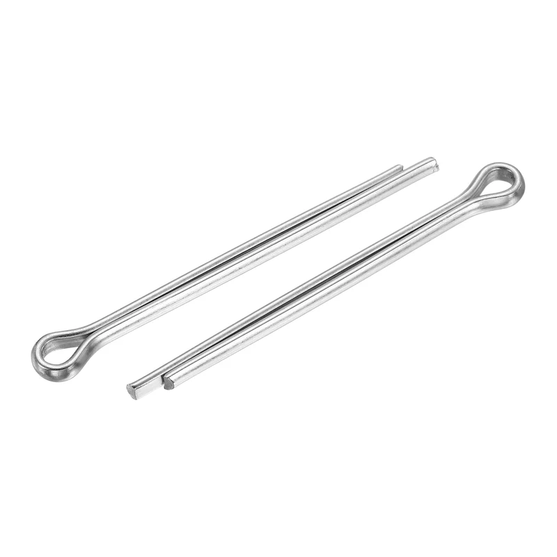 60Pcs Split Cotter Pin, 0.16 x 2" Stainless Steel Clip Fastener