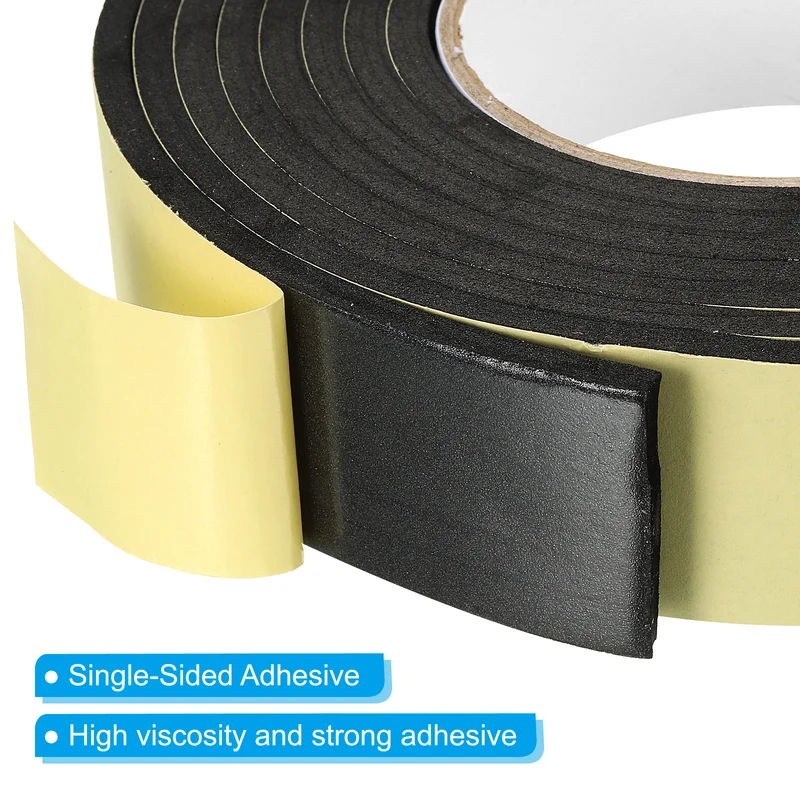 10 Feet Sealing Foam Tape Adhesive Weather Strip (1-3/8Inx1/4Inx10Ft)