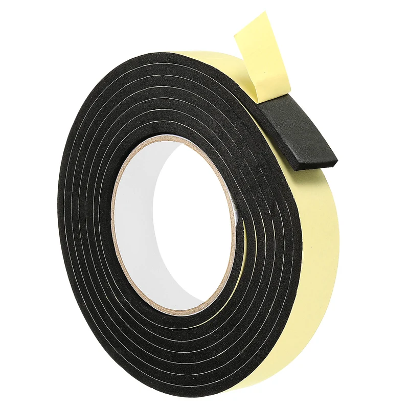 10 Feet Sealing Foam Tape Adhesive Weather Strip (1Inx1/4Inx10Ft)