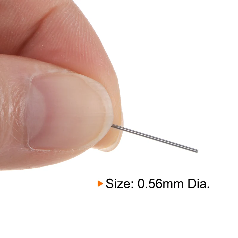 2pcs Class x Steel Pin Gage 0.56mm Dia Metric Tolerance 0.001mm Plug Gage Pins