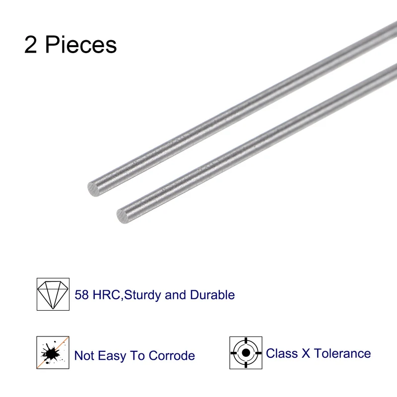 2pcs Class x Steel Pin Gage 0.56mm Dia Metric Tolerance 0.001mm Plug Gage Pins