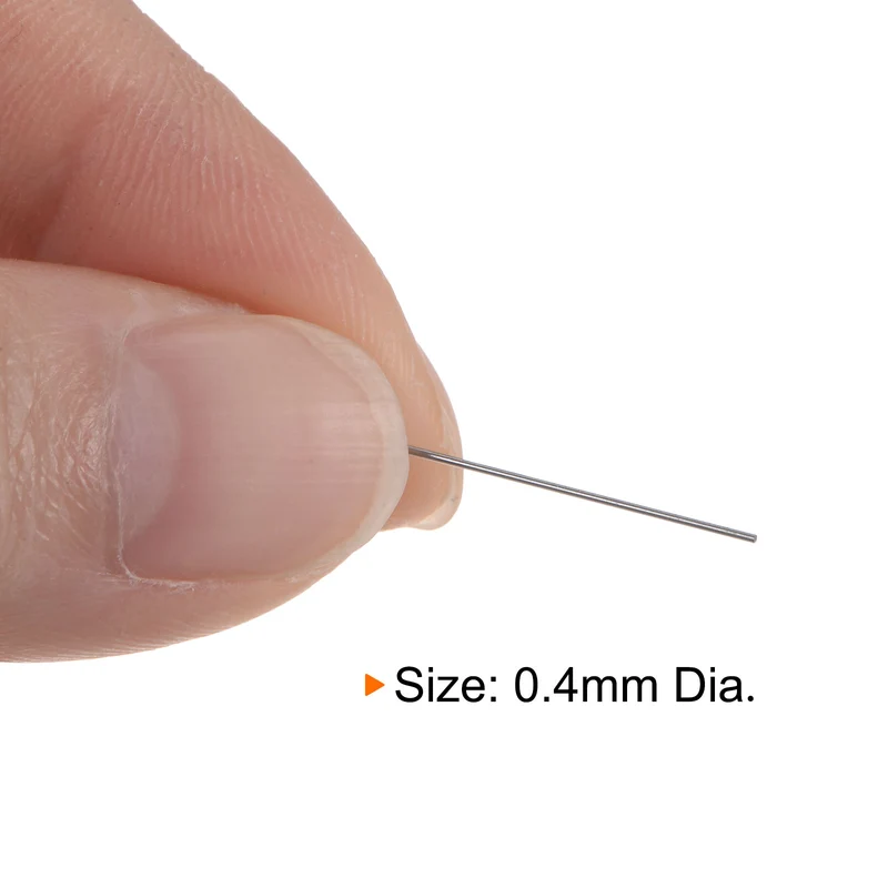 2pcs Class x Steel Pin Gage 0.4mm Dia Metric Tolerance 0.001mm Plug Gage Pins