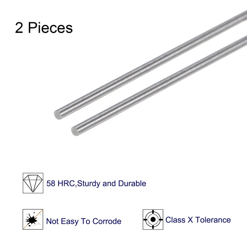 2pcs Class x Steel Pin Gage 0.4mm Dia Metric Tolerance 0.001mm Plug Gage Pins