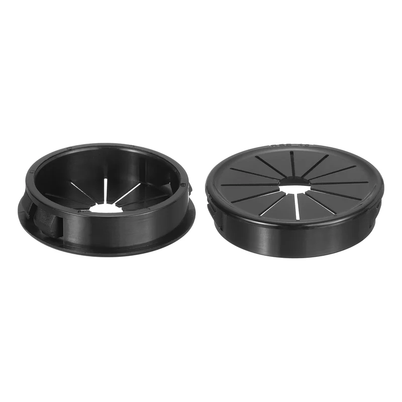 Snap Bushing Grommet 1.77"(45mm) Mount Dia, 5Pcs Nylon Bushing Grommet, Black