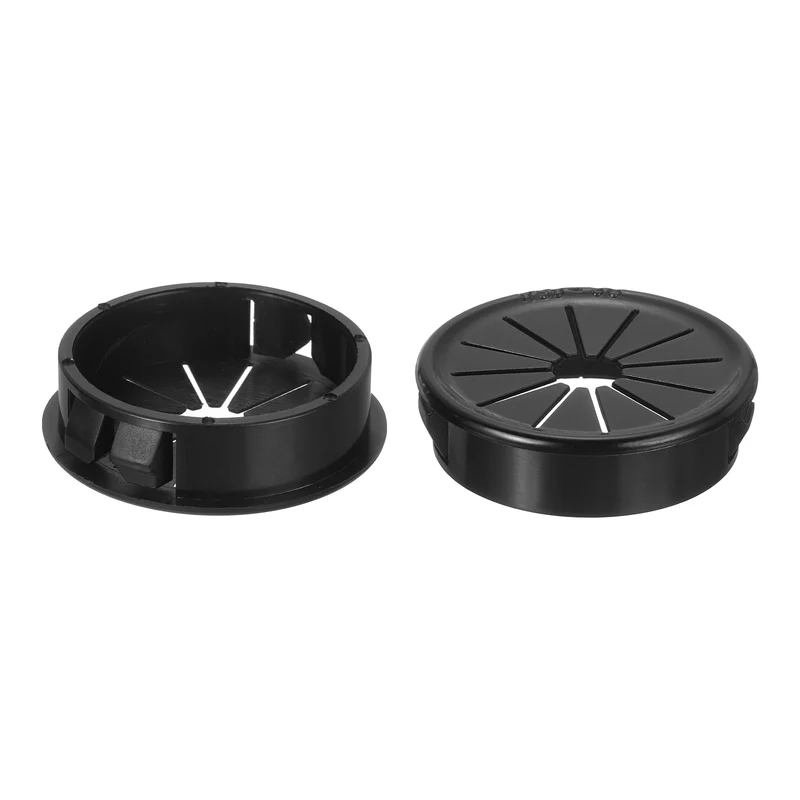 5Pcs Snap Bushing Grommet 1.5"(38mm) Mount Dia Nylon Bushing Grommet Black