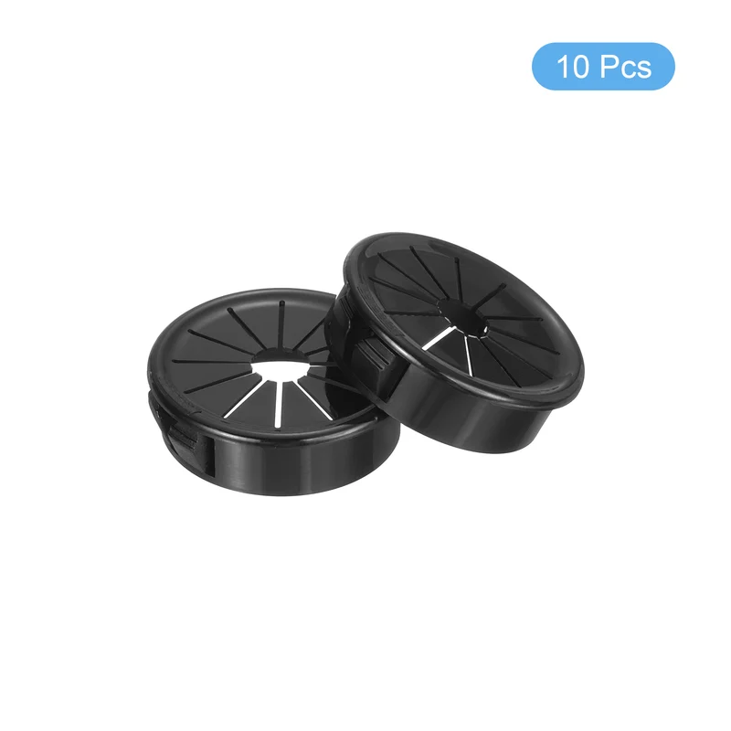Snap Bushing Grommet 1.38"(35mm) Mount Dia, 10Pcs Nylon Bushing Grommet, Black