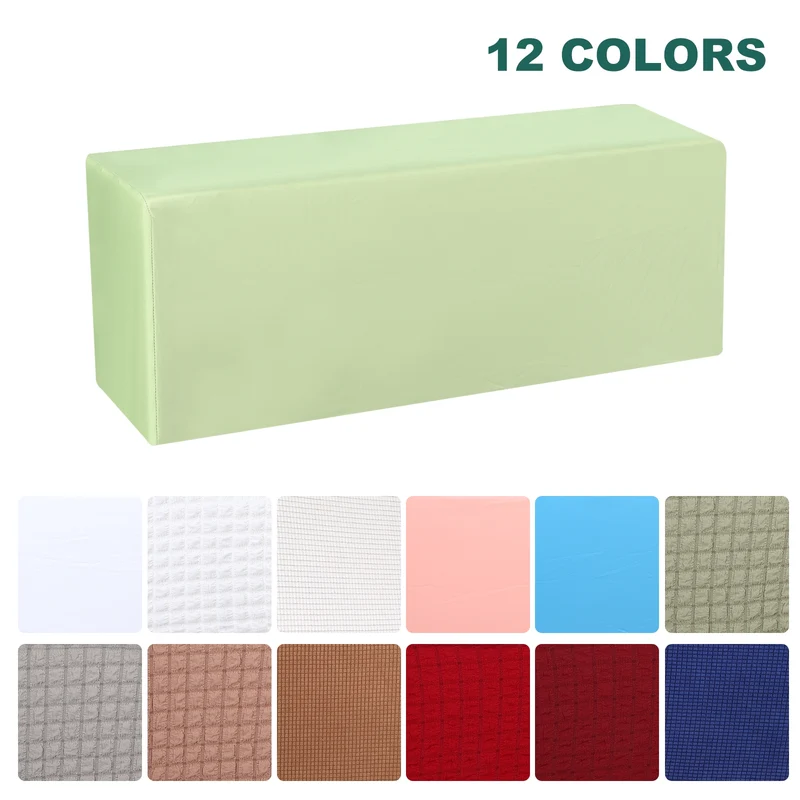 34.6" Air Conditioner Cover, Indoor AC Cover Leather Dustproof Dust Covers for Wall-Mounted Split Air Conditioners, Green