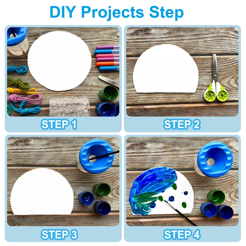 5inch Circle Card Stock, 50Pcs Cutouts Paper Thick Cardstock Coaster Yellow