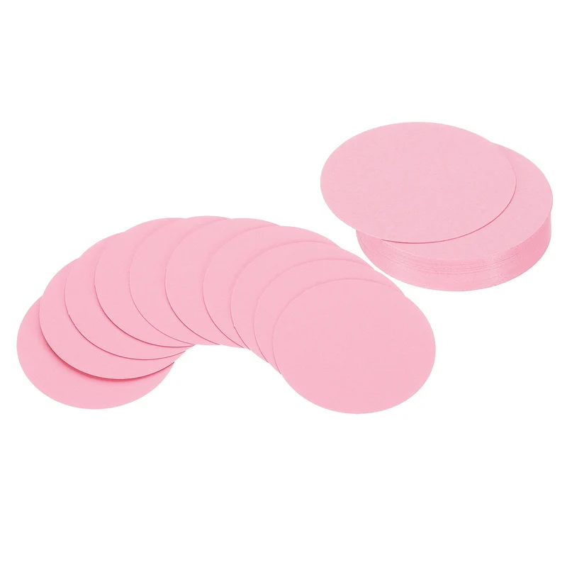 2inch Circle Card Stock, 36Pcs Cutouts Paper Thick Cardstock Coaster Pink
