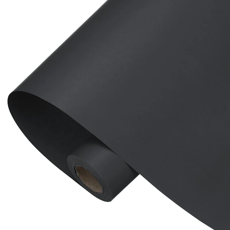Easel Paper Roll, 17 Inch x 33 ft Black Wrapping Paper Roll