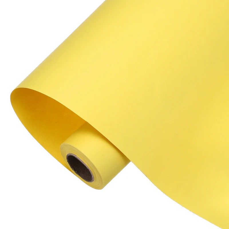 Easel Paper Roll, 17 Inch x 33 ft Yellow Wrapping Paper Roll