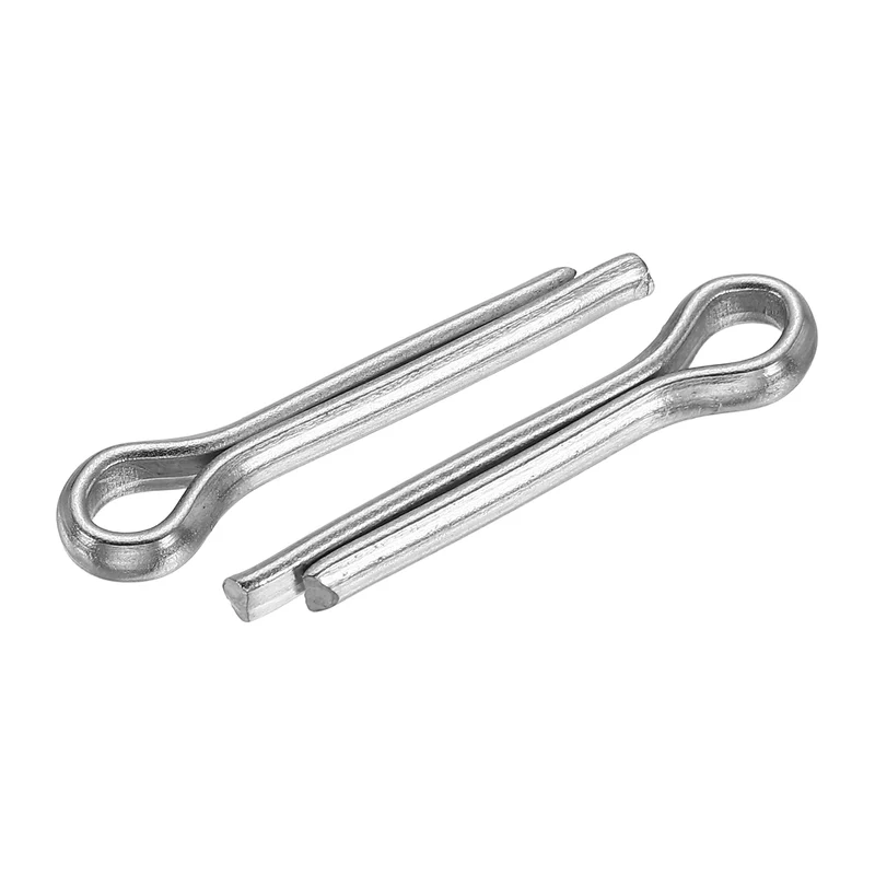60Pcs Split Cotter Pin, 0.16 x 0.8" Stainless Steel Clip Fastener