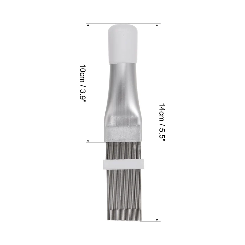 Air Conditioner Fin Comb, Stainless Steel Fin Comb Brush AC Coil Cleaner Fin Straightener Condenser Coil Radiator for Refrigerator Evaporator, White