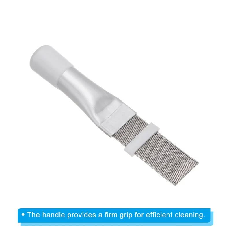 Air Conditioner Fin Comb, Stainless Steel Fin Comb Brush AC Coil Cleaner Fin Straightener Condenser Coil Radiator for Refrigerator Evaporator, White
