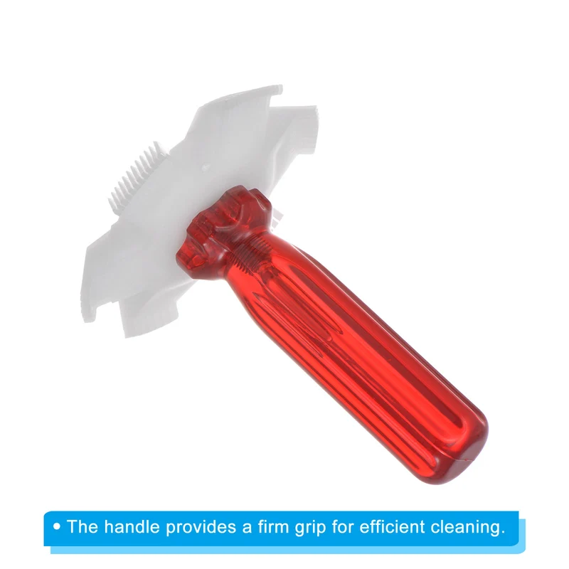 Air Conditioner Fin Comb, AC Coil Cleaner Fin Straightener Brush Condenser Coil Radiator Repair Tool for Automotive Unit Refrigerator Evaporator, Red