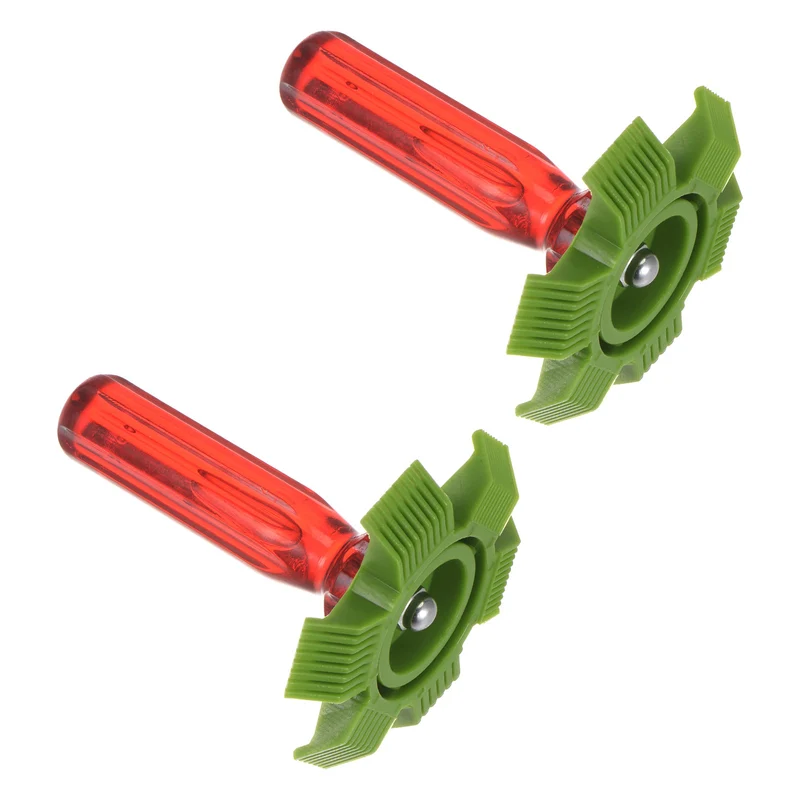 Air Conditioner Fin Comb, 2 Pcs AC Coil Cleaner Fin Straightener Brush Condenser Coil Radiator Repair Tool for Automotive Unit Refrigerator Evaporator