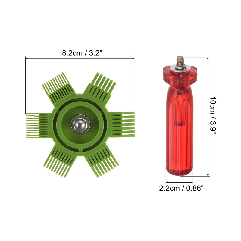Air Conditioner Fin Comb, AC Coil Cleaner Fin Straightener Brush Condenser Coil Radiator Repair Tool for Automotive AC Unit Refrigerator Evaporator