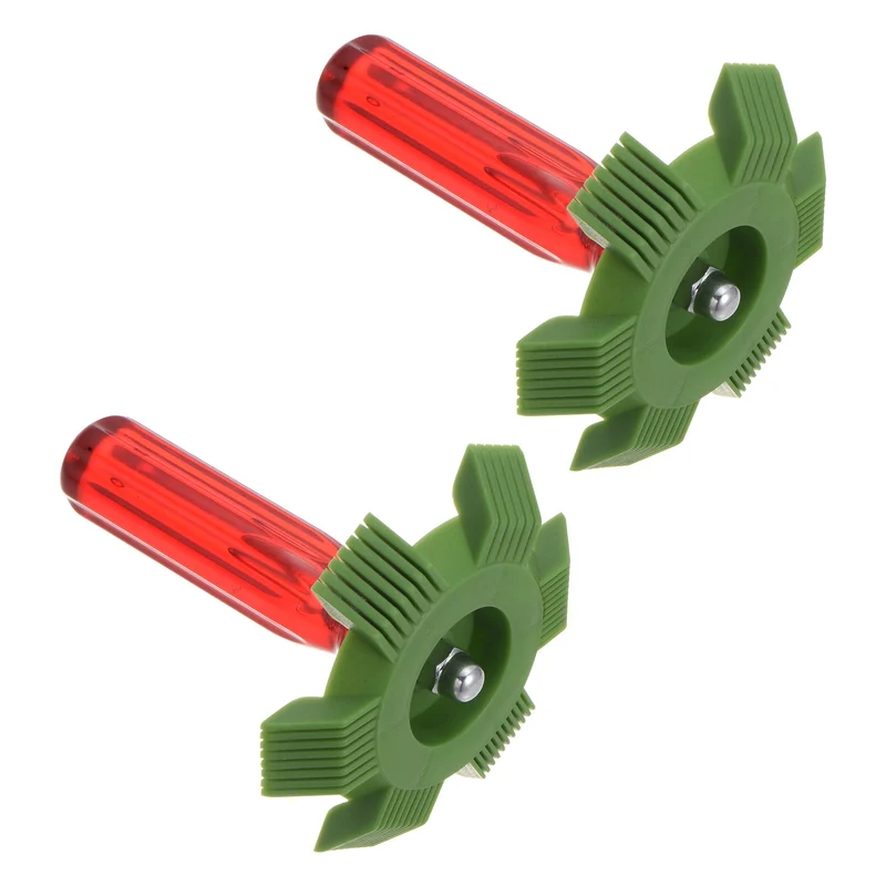 Air Conditioner Fin Comb, 2 Pcs Fin Straightener Brush AC Coil Cleaner Condenser Radiator Repair Tool for Automotive AC Unit Evaporator Refrigerator
