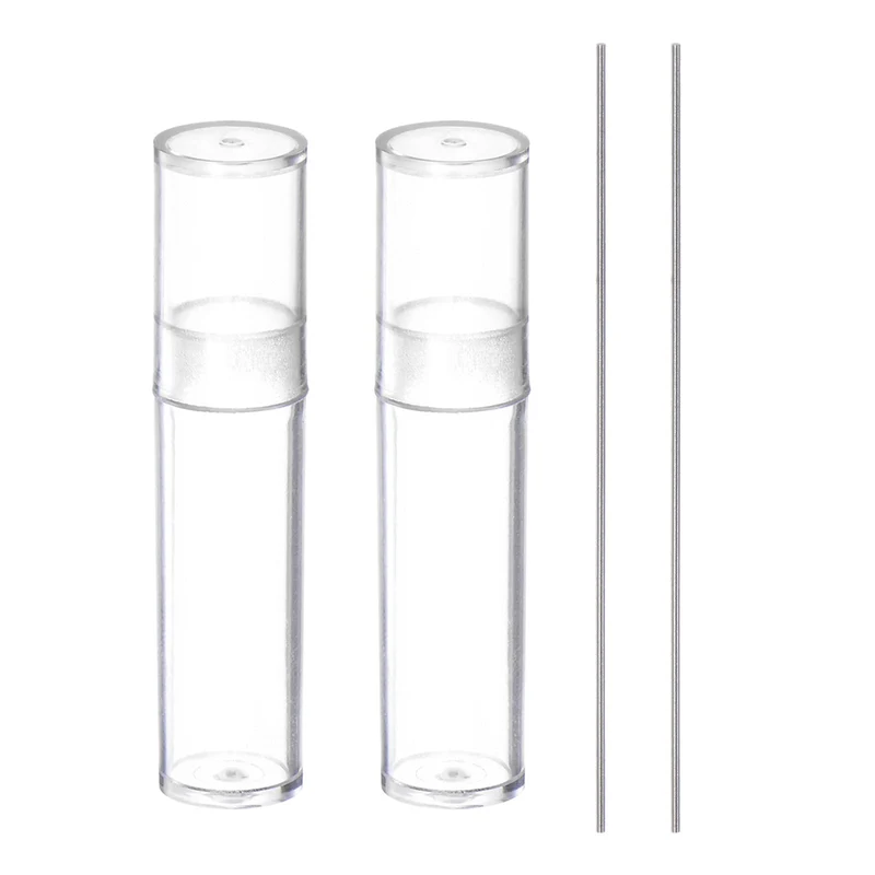 2pcs Class x Steel Pin Gage 0.18mm Dia Metric Tolerance 0.001mm Plug Gage Pins